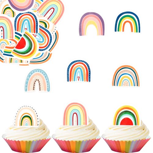 ENLACE Essbare Regenbogen Tortendeko Geburtstag,40 Stück Regenbogen Kuchen Deko Geburtstag Essbar,Cupcake Topper Regenbogen Deko Kindergeburtstag,Esspapier Regenbogendeko Torte Taufe ENLACE Essbare Regenbogen Tortendeko Geburtstag,40 Stück Regenbogen Kuchen Deko Geburtstag Essbar,Cupcake Topper Regenbogen Deko Kindergeburtstag,Esspapier Regenbogendeko Torte Taufe von ENLACE