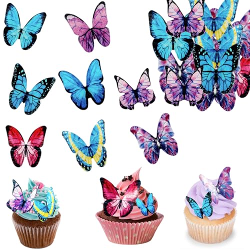 ENLACE Essbare Schmetterlinge Cupcake Topper,40 Stück Schmetterlinge Deko Torte,Tortendeko Schmetterling Essbar,Essbare Tortendeko für Hochzeit,Geburtstag,Party Kuchendekoration ENLACE Essbare Schmetterlinge Cupcake Topper,40 Stück Schmetterlinge Deko Torte,Tortendeko Schmetterling Essbar,Essbare Tortendeko für Hochzeit,Geburtstag,Party Kuchendekoration von ENLACE