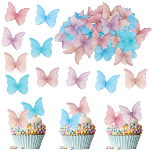 ENLACE Essbare Schmetterlinge für Torte,48 Stück Bunt Schmetterlinge Tortendeko Essbar,Esspapier Schmetterlinge Deko Geburtstag,Essbare Tortendeko,Schmetterling Cupcake Topper für Hochzeit Geburtstag ENLACE Essbare Schmetterlinge für Torte,48 Stück Bunt Schmetterlinge Tortendeko Essbar,Esspapier Schmetterlinge Deko Geburtstag,Essbare Tortendeko,Schmetterling Cupcake Topper für Hochzeit Geburtstag von ENLACE