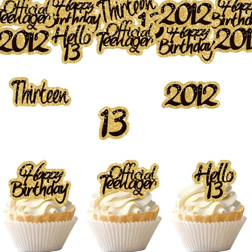 ENLACE Essbare Tortendeko 13. Geburtstag Mädchen Teenager,48 Stück Official Teenager 13 Deko Torte,Essbare Kuchen Deko 13 Geburtstag Teenager Junge,Cupcake Topper 13 Geburtstag Deko,Cupcake Deko 13 ENLACE Essbare Tortendeko 13. Geburtstag Mädchen Teenager,48 Stück Official Teenager 13 Deko Torte,Essbare Kuchen Deko 13 Geburtstag Teenager Junge,Cupcake Topper 13 Geburtstag Deko,Cupcake Deko 13 von ENLACE