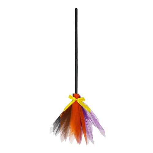 ENLACE Halloween Hexenbesen, Abnehmbare Besen Requisiten, Hexe Fliegender Besenstiel, 90cm Hexe Magischer Besen, Kinder Hexenbesen für Kostümpartys, Halloween Party, Kostümrequisiten, Patchworkfarbe ENLACE Halloween Hexenbesen, Abnehmbare Besen Requisiten, Hexe Fliegender Besenstiel, 90cm Hexe Magischer Besen, Kinder Hexenbesen für Kostümpartys, Halloween Party, Kostümrequisiten, Patchworkfarbe von ENLACE