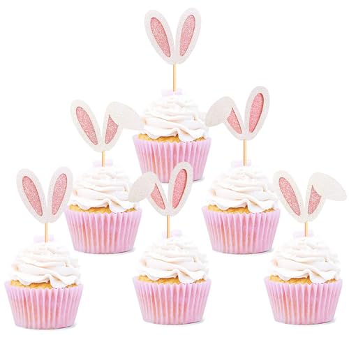 ENLACE Hasenohren Tortendeko Ostern,12 Stück Hase Cupcake Topper Ostern,Glitzer Kuchen Deko Ostern,Hase Tortendeko Geburtstag,Muffin Deko Ostern,Hase Cupcake Deko für Ostern Babyparty Häschenparty ENLACE Hasenohren Tortendeko Ostern,12 Stück Hase Cupcake Topper Ostern,Glitzer Kuchen Deko Ostern,Hase Tortendeko Geburtstag,Muffin Deko Ostern,Hase Cupcake Deko für Ostern Babyparty Häschenparty von ENLACE