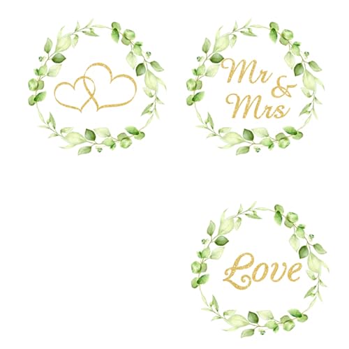 ENLACE Mr & Mrs Tortendeko Hochzeit, 48 Stück, Rund von ENLACE