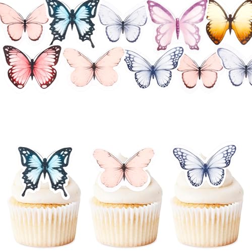 ENLACE Schmetterling Tortendeko, 48 Stück, für Geburtstag, Hochzeit, Taufe ENLACE Schmetterling Tortendeko, 48 Stück, für Geburtstag, Hochzeit, Taufe von ENLACE