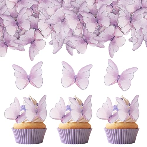 ENLACE Schmetterling Tortendeko Essbar,48 Stück Essbare Schmetterlinge für Torte,Esspapier Tortendeko,Essbare Cupcake Toppers Hochzeit,Kuchen Deko Mädchen,Lila Schmetterlinge Muffin Deko Taufe ENLACE Schmetterling Tortendeko Essbar,48 Stück Essbare Schmetterlinge für Torte,Esspapier Tortendeko,Essbare Cupcake Toppers Hochzeit,Kuchen Deko Mädchen,Lila Schmetterlinge Muffin Deko Taufe von ENLACE