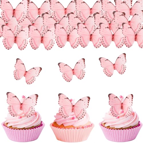 ENLACE Schmetterling Tortendeko Essba,40 Stück Essbare Schmetterlinge für Torte Rosa,Schmetterling Kuchen Deko Essbar,Schmetterling Deko Torte,Esspapier Schmetterlinge für Geburtstag Hochzeit Taufe ENLACE Schmetterling Tortendeko Essba,40 Stück Essbare Schmetterlinge für Torte Rosa,Schmetterling Kuchen Deko Essbar,Schmetterling Deko Torte,Esspapier Schmetterlinge für Geburtstag Hochzeit Taufe von ENLACE