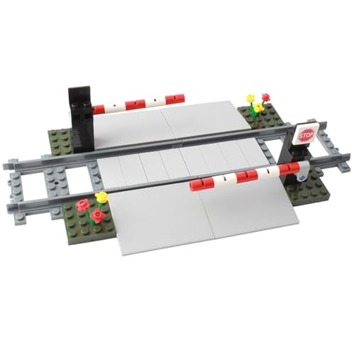 ENPUSI Bahnübergang Bausteine Bausatz mit Schranken und Schienen, Zug Schienen Kreuzung Zubehör Eisenbahn Klemmbausteine Konstruktionsspielzeug Set ENPUSI Bahnübergang Bausteine Bausatz mit Schranken und Schienen, Zug Schienen Kreuzung Zubehör Eisenbahn Klemmbausteine Konstruktionsspielzeug Set von ENPUSI