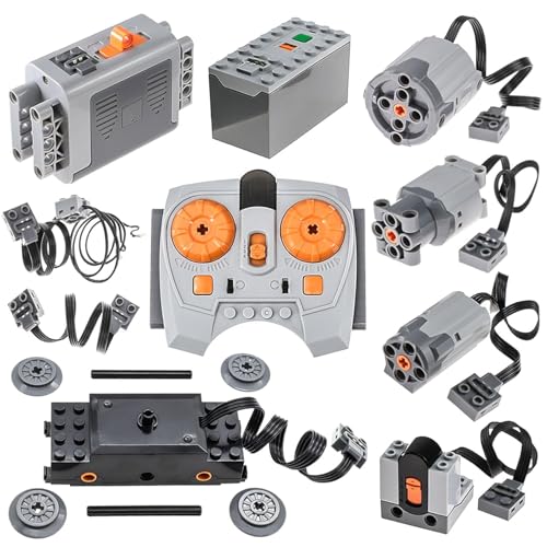 ENPUSI Power Functions Set, Motor Set mit Fernbedienung Batteriebox Zug Motor Led Kompatibel mit vielen Modellen ENPUSI Power Functions Set, Motor Set mit Fernbedienung Batteriebox Zug Motor Led Kompatibel mit vielen Modellen von ENPUSI