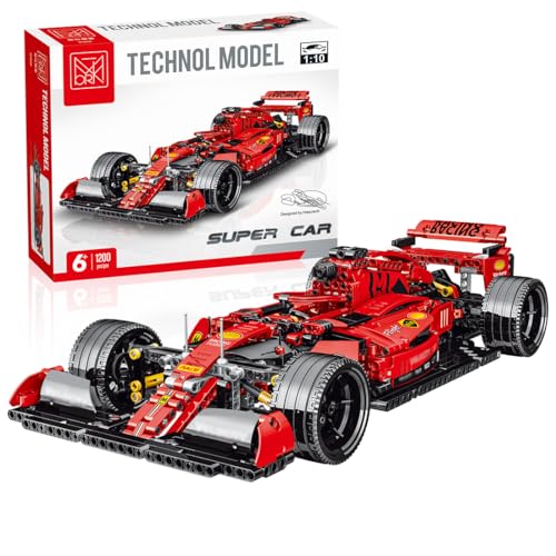 ENPUSI Rennwagen Bausteine Bausatz for F1, 1200 Teile Sportwagen Klemmbausteine Modellbausatz, 1:10 Rennwagen Auto Baukonstruktions Spielzeug Set ENPUSI Rennwagen Bausteine Bausatz for F1, 1200 Teile Sportwagen Klemmbausteine Modellbausatz, 1:10 Rennwagen Auto Baukonstruktions Spielzeug Set von ENPUSI