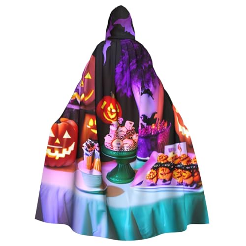 Unisex Erwachsene Halloween Karneval Party Druck Lange Kapuze Umhang Cosplay Kostüme für Partys und Themenveranstaltungen von ENRPTY