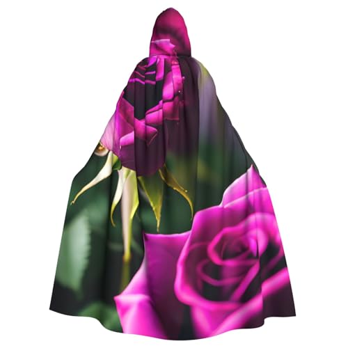 Unisex Erwachsene Lila Rosen Druck Lange Kapuzenumhang Cosplay Kostüme für Partys und Themenveranstaltungen Unisex Erwachsene Lila Rosen Druck Lange Kapuzenumhang Cosplay Kostüme für Partys und Themenveranstaltungen von ENRPTY