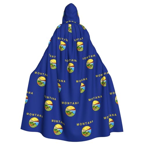 Unisex Erwachsene Montana State Flag Print Long Hooded Cloak Cosplay Kostüme für Partys und Themenveranstaltungen Unisex Erwachsene Montana State Flag Print Long Hooded Cloak Cosplay Kostüme für Partys und Themenveranstaltungen von ENRPTY