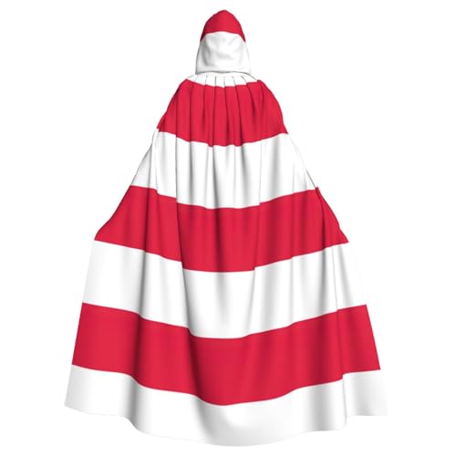 Unisex Erwachsene Polnische Flagge Druck Lange Kapuze Umhang Cosplay Kostüme für Partys und Themenveranstaltungen von ENRPTY
