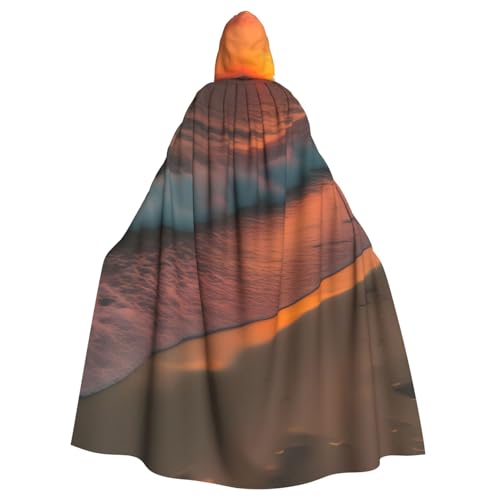 Unisex Erwachsene Sonnenuntergang am Strand Druck langer Kapuzenumhang Cosplay Kostüme für Partys und Themenveranstaltungen Unisex Erwachsene Sonnenuntergang am Strand Druck langer Kapuzenumhang Cosplay Kostüme für Partys und Themenveranstaltungen von ENRPTY