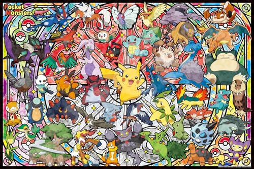 Ensky Puzzle 1000 Teile Kunst Kristall Pokémon Best Partner (50 x 75 cm) von ENSKY