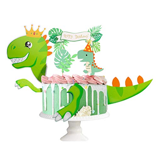 Dinosaurier Tortendeko Dino Kuchen Dekoration Dschungel-Kuchenaufsatz Dinosaurier Toppers für Geburtstag Tortendeko Junge Dinosaurier Tortendeko Dino Kuchen Dekoration Dschungel-Kuchenaufsatz Dinosaurier Toppers für Geburtstag Tortendeko Junge von ENSTAB