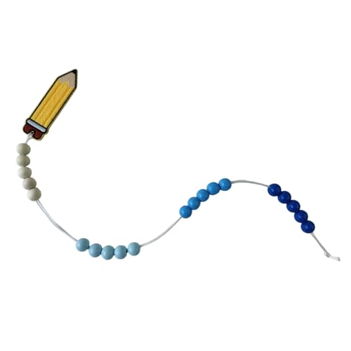ENSTAB Schultüte Mädchen Junge Rechenkette Schultüte Füllung Einschulung Geschenk Grußkarte Schulanfang Geschenke Schulkind Geschenke (Rechenkette-Blau 1) von ENSTAB