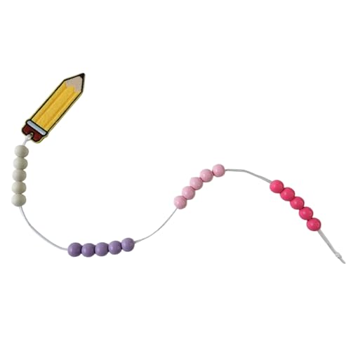 ENSTAB Schultüte Mädchen Junge Rechenkette Schultüte Füllung Einschulung Geschenk Grußkarte Schulanfang Geschenke Schulkind Geschenke (Rechenkette-Rosa 1) von ENSTAB