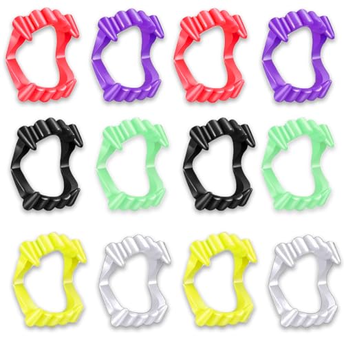 ENYACOS Vampirzähne für Kinder und Erwachsene, realistische Kunststoffzähne für Halloween, Cosplay-Zähne für Dracula/Werwolf, Erwachsenenzähne, Vampirzähne für Kinder, Party-Kostüm-Zubehör, 12 Stück ENYACOS Vampirzähne für Kinder und Erwachsene, realistische Kunststoffzähne für Halloween, Cosplay-Zähne für Dracula/Werwolf, Erwachsenenzähne, Vampirzähne für Kinder, Party-Kostüm-Zubehör, 12 Stück von ENYACOS