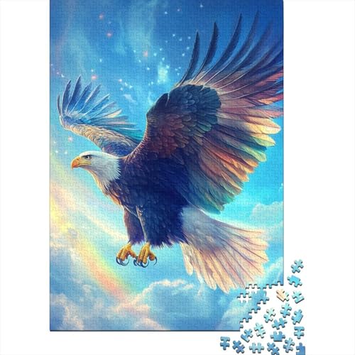 Adler Puzzle 1000 Teile Schwer Puzzle Spielzeug Lernspiel Impossible Herausforderung Spielzeug Für Erwachsene Und Kinder in Bewährter 1000pcs (75x50cm) von ENYISIYULO