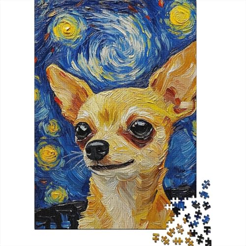 Chihuahua Puzzles 1000 Teile Schwer Puzzle Spielzeug Pädagogisches Spiel Impossible Herausforderung Spielzeug Für Erwachsene Und Kinder Ab 12 Jahren 1000pcs (75x50cm) von ENYISIYULO