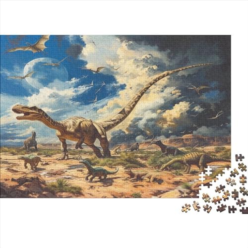 Dinosaurier Puzzlespiel 1000 Teile Für Erwachsene, Einzigartige Kunstwerke Und Vorlage - Geburtstagsgeschenk - Spaßige Puzzles Mit Überraschung Von Puzzle in A Bag Puzzel 1000pcs (75x50cm) von ENYISIYULO