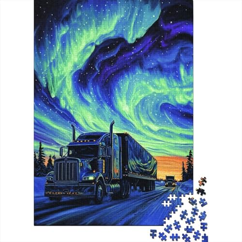 Nördliche Lichter Puzzles 1000 Teile Schwer Puzzle Spielzeug Pädagogisches Spiel Impossible Herausforderung Spielzeug Für Erwachsene Kinder 1000pcs (75x50cm) von ENYISIYULO