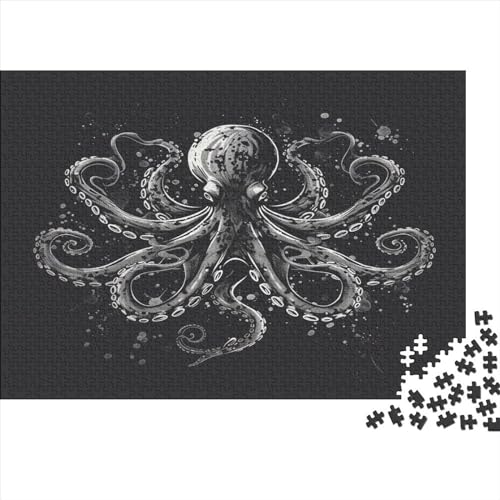 Oktopus Puzzle 1000 Teile Erwachsene, Puzzlespiel Jigsaw Puzzles Erwachsenen Puzzlespiel Puzzel 1000pcs (75x50cm) von ENYISIYULO