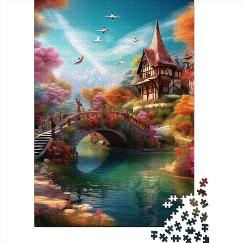 Paradies Puzzle 1000-teilige Schwer Puzzle Spielzeug Pädagogisches Spiel Impossible Herausforderungsspielzeug Für Erwachsene Kinder 1000pcs (75x50cm) von ENYISIYULO
