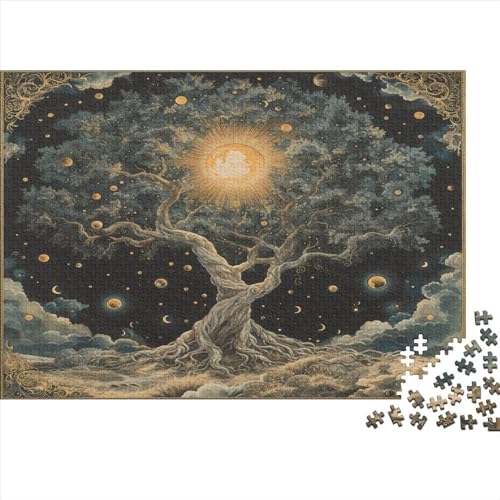 Baum des Lebens 1000 Teile Puzzle, Puzzles Für Erwachsene, 1000 Teile Puzzlespiel Für Jugendliche & Erwachsene Puzzlespiel Puzzel 1000pcs (75x50cm) von EOADVBZGR