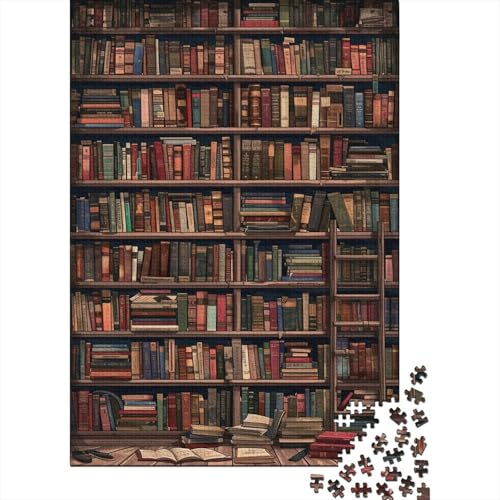 Bücherregal Puzzle 1000 Teile Für Erwachsene Und Kinder Ab 14 Jahrenfür Stressabbauer Puzzlespiel Erwachsenen Puzzlespiel Puzzel 1000pcs (75x50cm) von EOADVBZGR