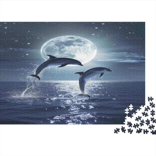 Delphin Puzzle 1000 Teile Klassisches Puzzle für Erwachsene 1000pcs (75x50cm) Karton von EOADVBZGR