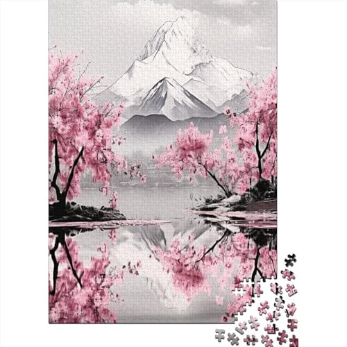 Japanese Kirsche Puzzle 1000 Teile,Puzzle Für Erwachsene, Impossible Puzzle,Puzzle Farbenfrohes Legespiel,GesKükenlichkeitsspiel Für Die Ganze Familie Puzzel 1000pcs (75x50cm) von EOADVBZGR