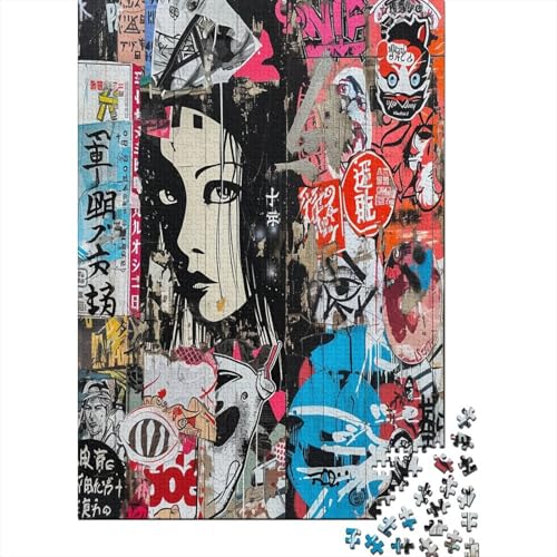Japanische Graffiti Puzzle 1000 Teile Für Erwachsene Und Kinder Ab 14 Jahren Für Stressabbauer Puzzel 1000pcs (75x50cm) von EOADVBZGR