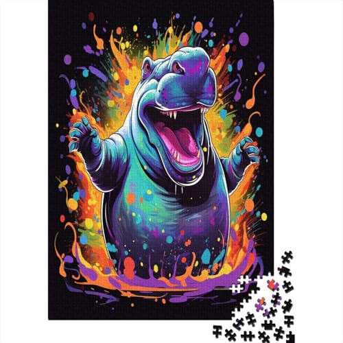 Nilpferd Puzzles1000 Teile, Puzzle Für Erwachsene, GesKükenlichkeitsspiel Für Die Ganze Familie, Klassische Puzzle,Geburtstagsgeschenk Erwachsenen Puzzlespiel Puzzel 1000pcs (75x50cm) von EOADVBZGR