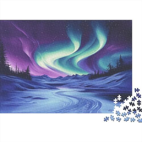 Nordlichter Puzzle 1000 Teile Erwachsene, Puzzlespiel Jigsaw Puzzles Erwachsenen Puzzlespiel Puzzel 1000pcs (75x50cm) von EOADVBZGR
