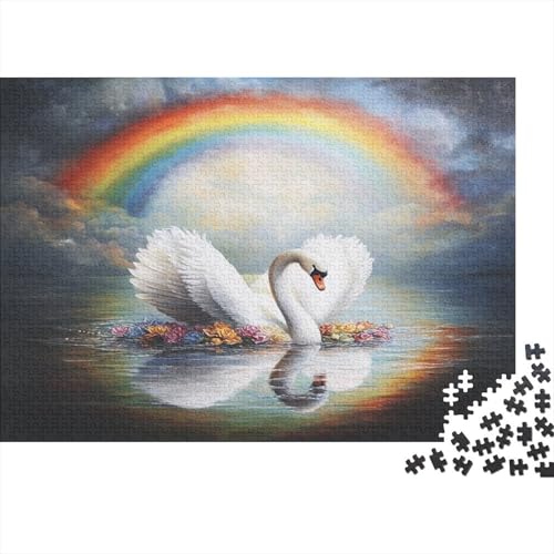 Schwan Puzzlespiel 1000 Teile Für Erwachsene, Einzigartige Kunstwerke Und Vorlage - Geburtstagsgeschenk - Spaßige Puzzles Mit Überraschung Von Puzzle in A Bag Puzzel 1000pcs (75x50cm) von EOADVBZGR