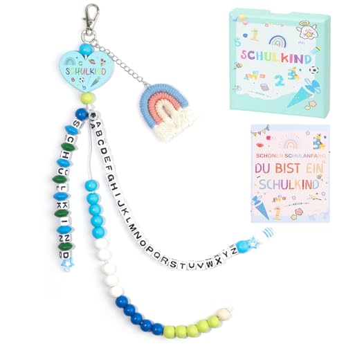 EOAMGO Schultüte Füllung für Einschulung Mädchen Jungen, Schulkind 2025 Schulanfang Mädchen Junge, Einschulung Geschenk Schultüte Inhalt Rechenkette, Geschenk Schulanfang (Blau) von EOAMGO