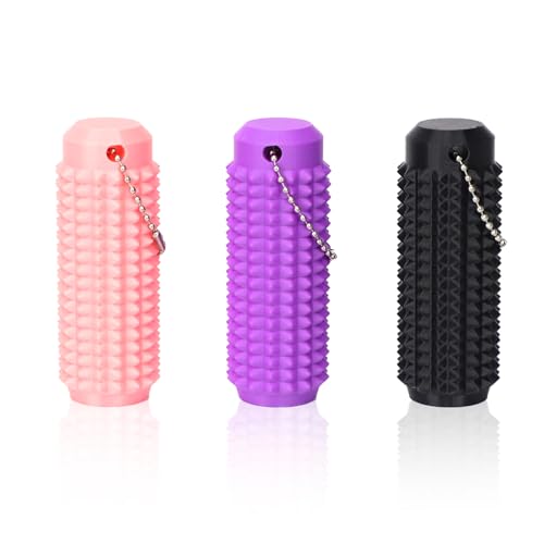 EOAMGO Spiky Grippie Stim Keychain,3 Stücke Fidget Toys Erwachsene, Little Ouchies Pain Fidget, ADHS Sensorik Spielzeug für Erwachsene, Portable Pocket Mini Stress Spielzeug für Männer von EOAMGO