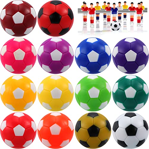 14 Stück Tischfußball Kickerbälle,36mm Tischfußball Bälle,Tischkicker bälle Kicker Bälle,Profi Tischfussball Bälle,Mini Tischkicker Kugeln Fußballspiele für Erwachsene und Kinder (Vielfarbigkeit) von EOGRFW