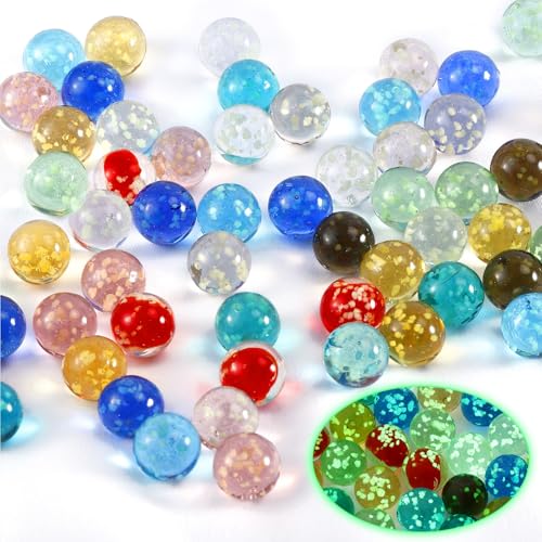 EOGRFW 30 Stück Glasmurmeln Bunt, 16mm Murmeln Leuchten im Dunkeln, Leuchtmurmeln Kinder, Bunte Leuchtende Glasmurmeln für Murmelspiel Marmorbahn-Spiel Heimdekoration DIY-Projekte, 10 Farben EOGRFW 30 Stück Glasmurmeln Bunt, 16mm Murmeln Leuchten im Dunkeln, Leuchtmurmeln Kinder, Bunte Leuchtende Glasmurmeln für Murmelspiel Marmorbahn-Spiel Heimdekoration DIY-Projekte, 10 Farben von EOGRFW