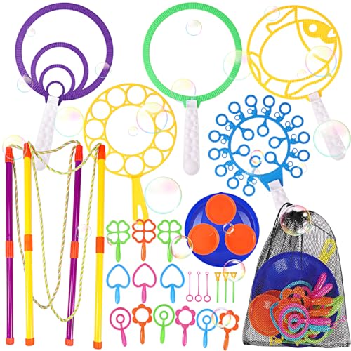 EOGRFW 30 Stück Seifenblasen Set für Kinder,Große Seifenblasenstäbe,Seifenblasen Blase Zauberstab Einstellen Seifenblasen,Riesenseifenblasen Set für Indoor und Outdoor Bubble Maker Spiele EOGRFW 30 Stück Seifenblasen Set für Kinder,Große Seifenblasenstäbe,Seifenblasen Blase Zauberstab Einstellen Seifenblasen,Riesenseifenblasen Set für Indoor und Outdoor Bubble Maker Spiele von EOGRFW
