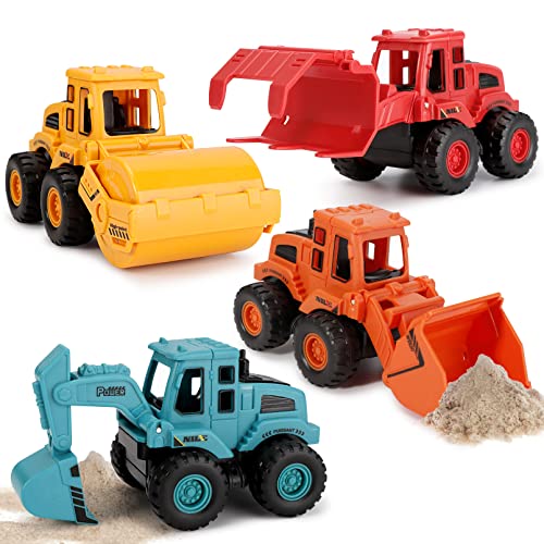 EOGRFW 4 Stück Baufahrzeuge Spielzeug,Bagger Spielzeug Auto Spielzeugautos Set,Baustellen Fahrzeuge Sandspielzeug Bagger, Minibagger Spielzeugauto für Kinder Jungen Mädchen ab 3 Jahren EOGRFW 4 Stück Baufahrzeuge Spielzeug,Bagger Spielzeug Auto Spielzeugautos Set,Baustellen Fahrzeuge Sandspielzeug Bagger, Minibagger Spielzeugauto für Kinder Jungen Mädchen ab 3 Jahren von EOGRFW