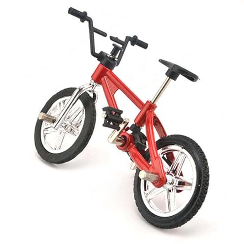 EONANT Mini Fahrrad Zubehör Modell Puppenhaus Dekor Mikro Szene Dekoration für 1/10 Skala RC Crawler Auto SCX10 TRX4 Tamiya CC01 D90 D110 (Rot) von EONANT