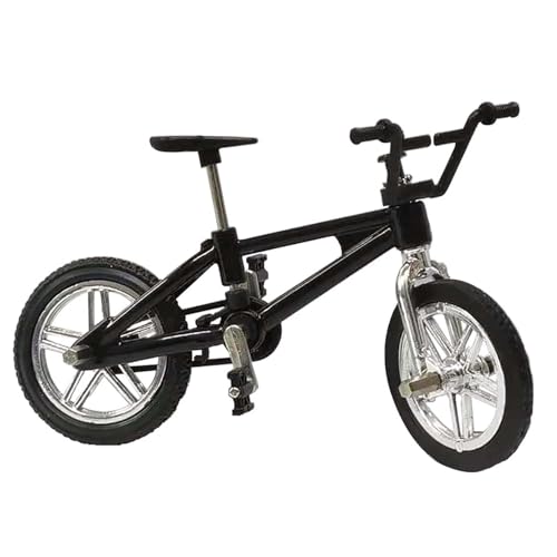 EONANT Mini Fahrrad Zubehör Modell Puppenhaus Dekor Mikro Szene Dekoration für 1/10 Skala RC Crawler Auto SCX10 TRX4 Tamiya CC01 D90 D110 (Schwarz) von EONANT