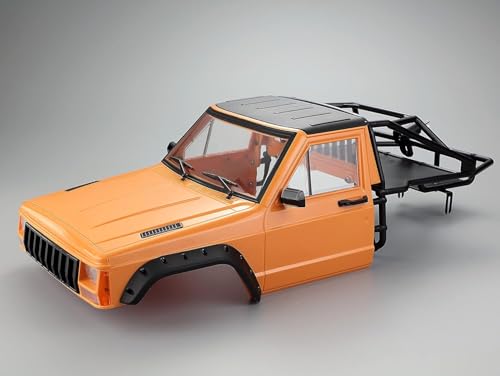 EONANT RC Car Hartschalenkit, RC Karosseriekabine und hinterer Halbkäfig für 1/10 RC Track TRX4 SCX10 90046 AT4 GEN 8 Scout II (Orange) von EONANT