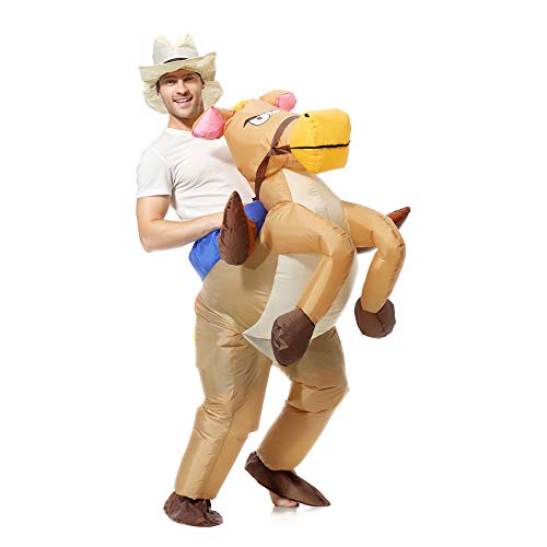 EONPOW Aufblasbares Kostüm Halloween Cosplay Party Cowboy Fasching Karneval Erwachsene Kostüme von EONPOW