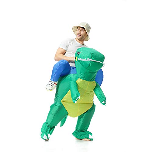 EONPOW Halloween Aufblasbares Dinosaurier Kostüm für Erwachsene Unisex Partei Kostüme von EONPOW