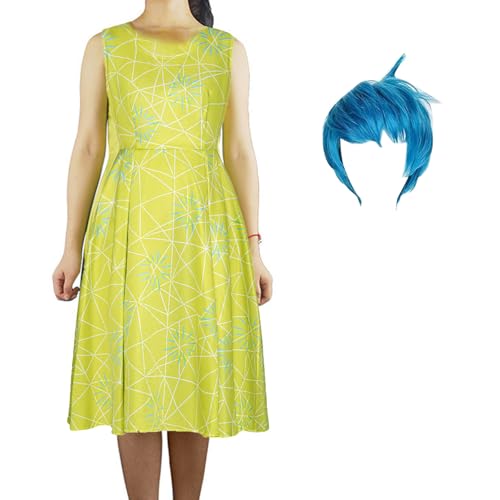 EOUCUYA Anime Movie Cosplay Kostüm Joy Cosplay für Erwachsene Inside Out 2 Cosplay Kostüm Herren Damen Outfit EOUCUYA Anime Movie Cosplay Kostüm Joy Cosplay für Erwachsene Inside Out 2 Cosplay Kostüm Herren Damen Outfit von EOUCUYA