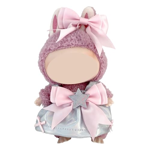 EOYVAIL Bekleidungs- & Zubehör-Sets für Puppen,17 cm Stoffanhänger, Party-Ersatzkleidung, modischer Hosenträgerrock, Babykleidung (2 Stück) von EOYVAIL